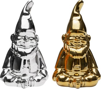 Salz und Pfeffer Zwerg Silber Und Gold (2/Set) – Grafik-1.