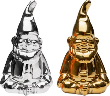 Salz und Pfeffer Zwerg Silber Und Gold (2/Set) – Grafik-1.
