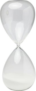 Sanduhr Timer Weiß 45cm – Grafik-1.