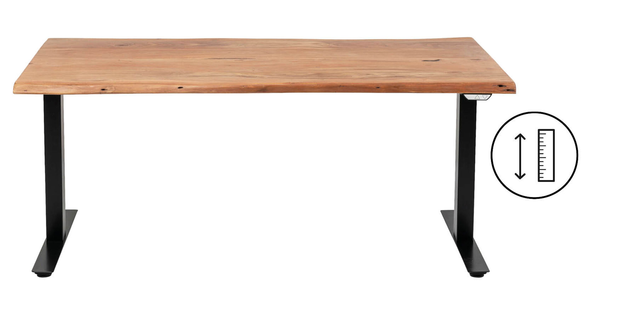 Schreibtisch Office Harmony Schwarz 200x100 – Grafik-1.