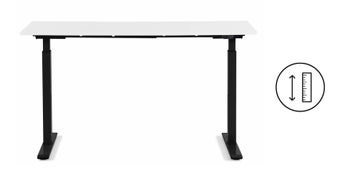 Schreibtisch Office Smart Schwarz Weiß 120x60cm – Grafik-1.