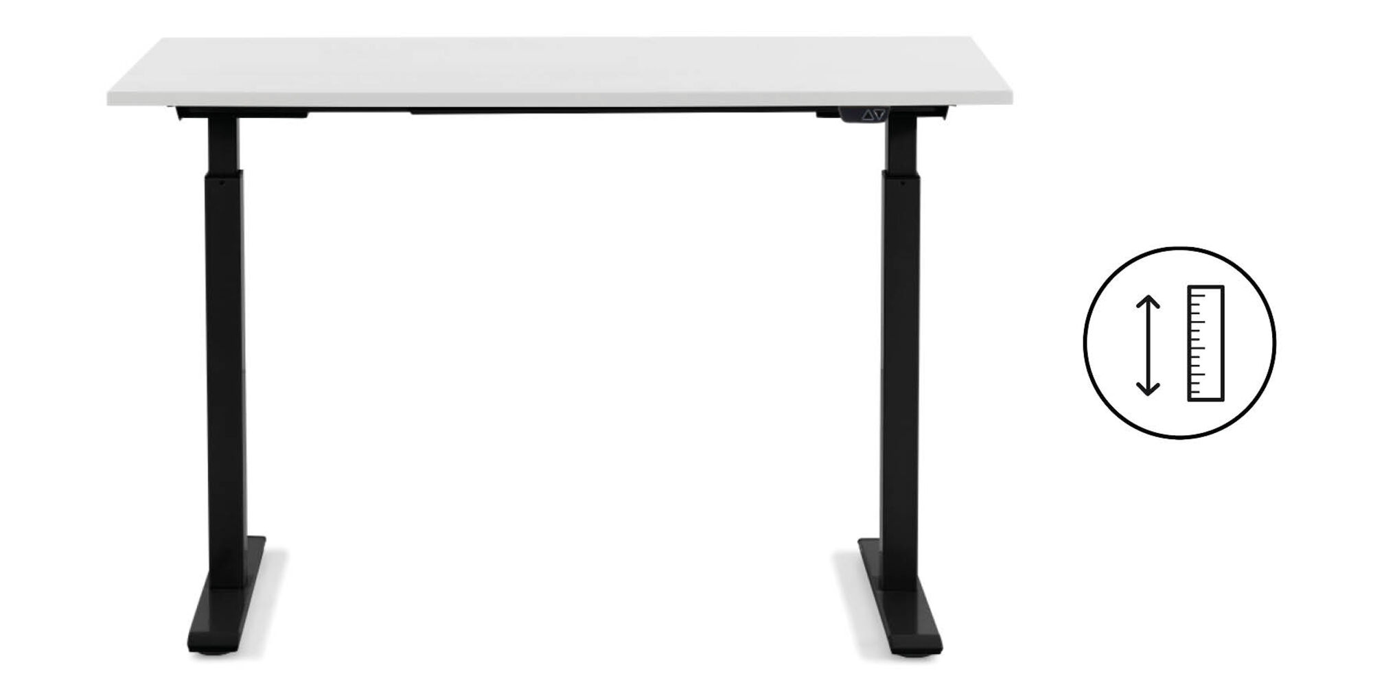Schreibtisch Office Smart Schwarz Weiß 140x70cm – Grafik-1.