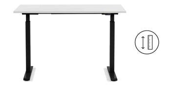 Schreibtisch Office Smart Schwarz Weiß 140x70cm – Grafik-1.