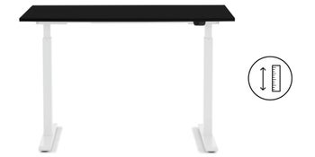Schreibtisch Office Smart Weiß Schwarz 120x70 – Grafik-1.