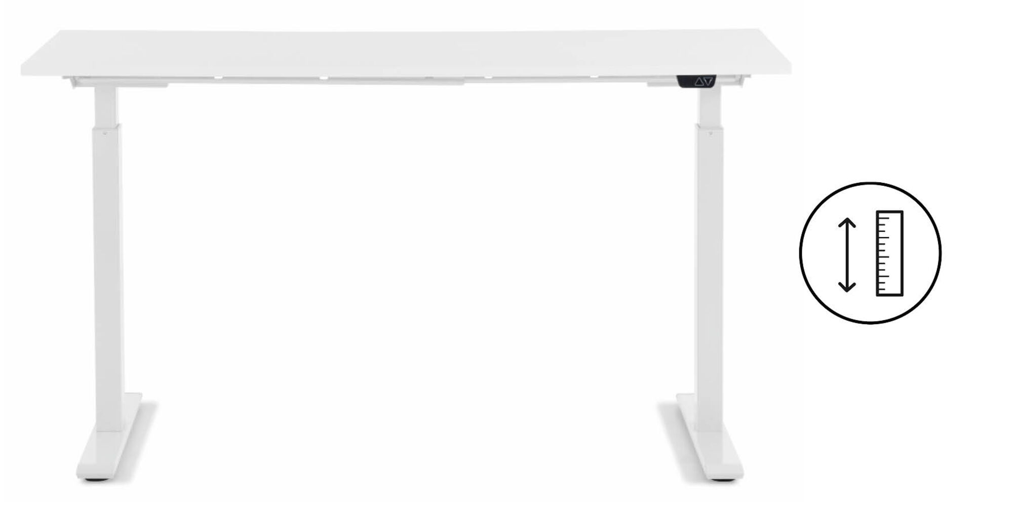 Schreibtisch Office Smart Weiß Weiß 140x70 – Grafik-1.