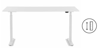 Schreibtisch Office Smart Weiß Weiß 160x80 – Grafik-1.