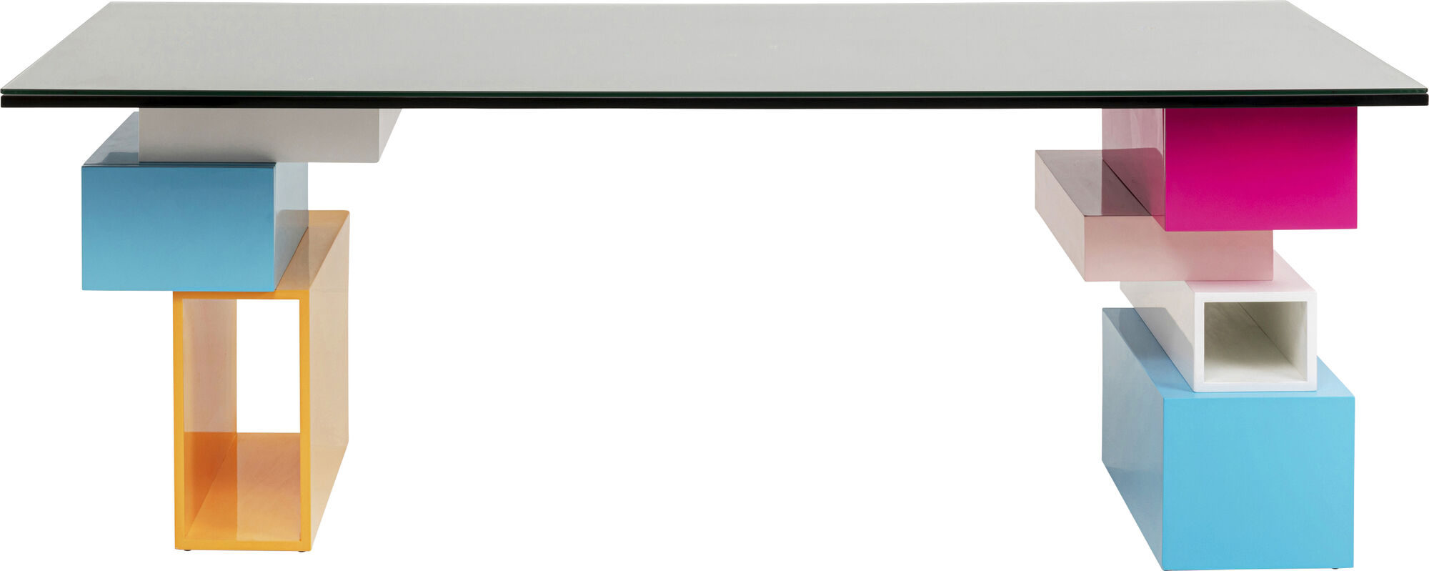 Schreibtisch Pixel mit Glasplatte 200x90cm – Grafik-1.