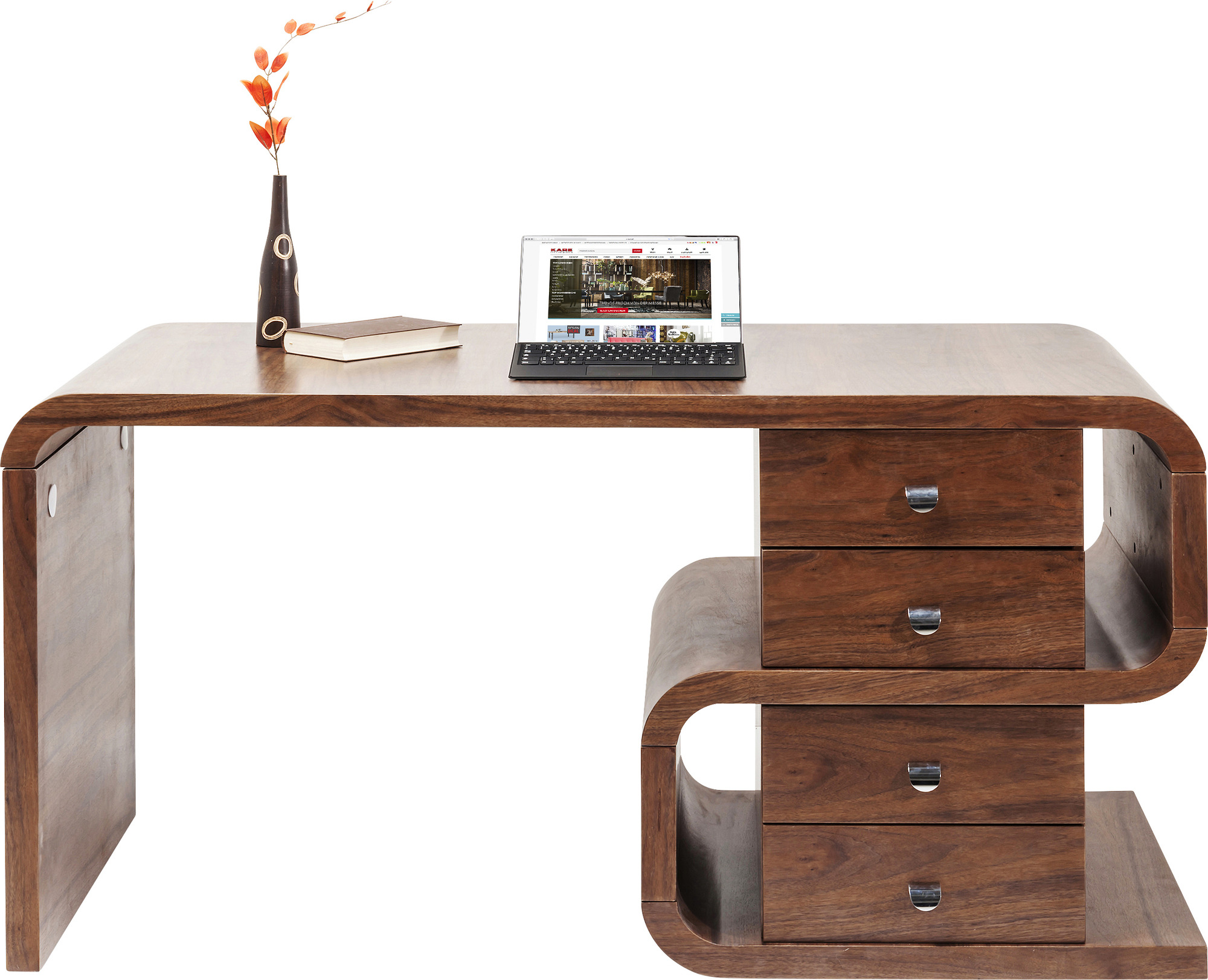 Schreibtisch Soft Snake Walnut 150x70cm