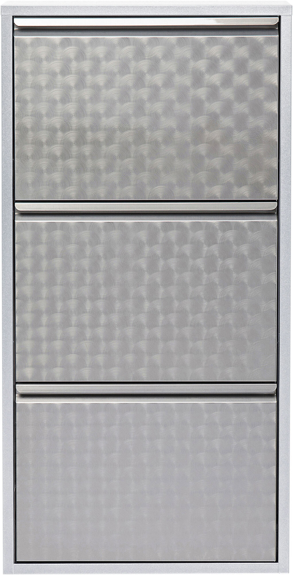 Schuhkipper Caruso 3-er silber/geflext – Grafik-1.