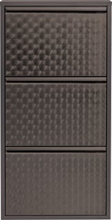 Schuhkipper Caruso 3-er silber/geflext – Grafik-1.