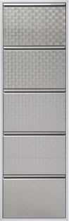 Schuhkipper Caruso 5-er silber/geflext – Grafik-1.