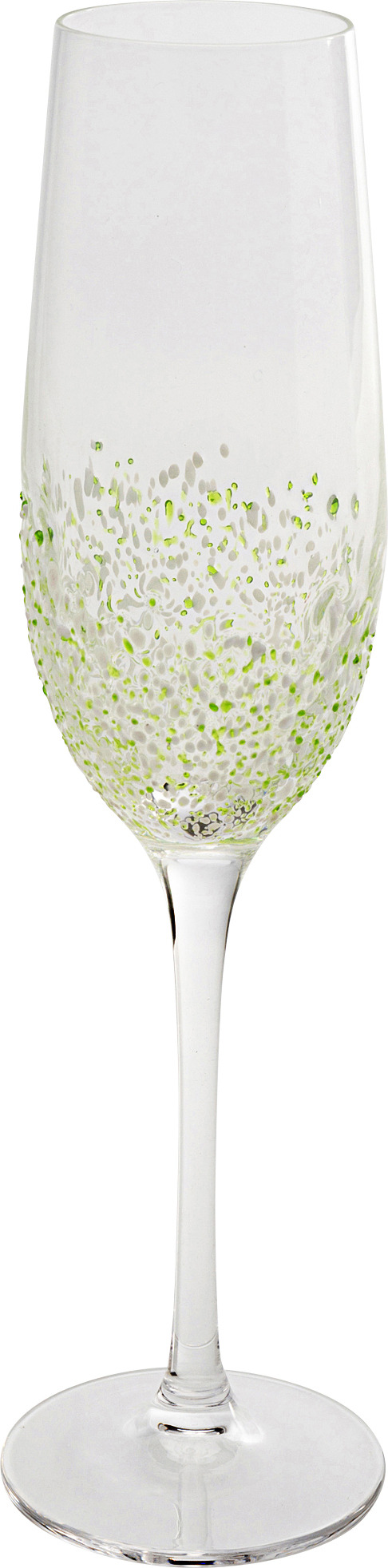 Sektglas Confetti Grün 26cm