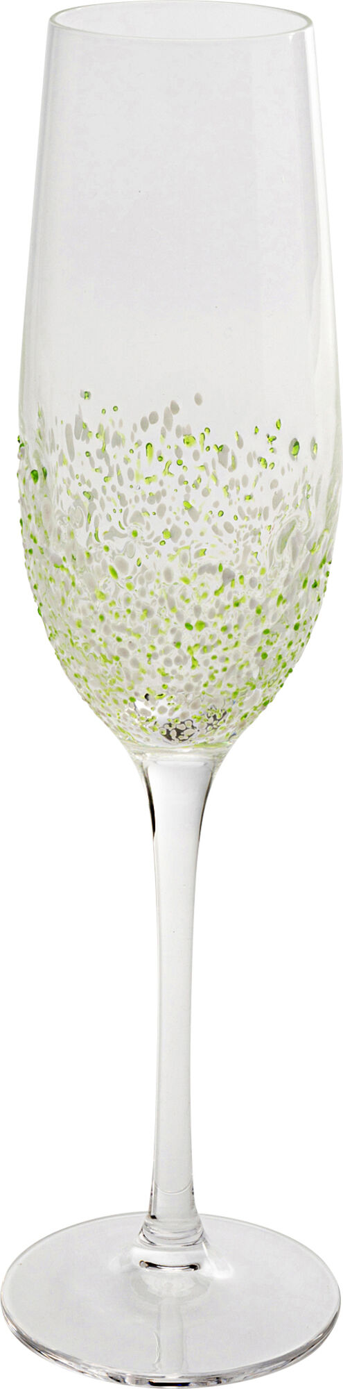 Sektglas Confetti Grün 26cm – Grafik-1.