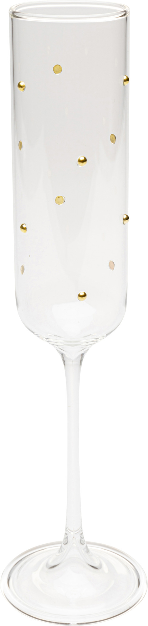 Sektglas Glam Dots Gold 25cm