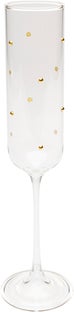 Sektglas Glam Dots Gold 25cm – Grafik-1.