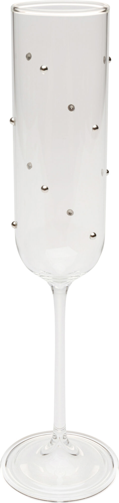 Sektglas Glam Dots Silber 25cm – Grafik-1.