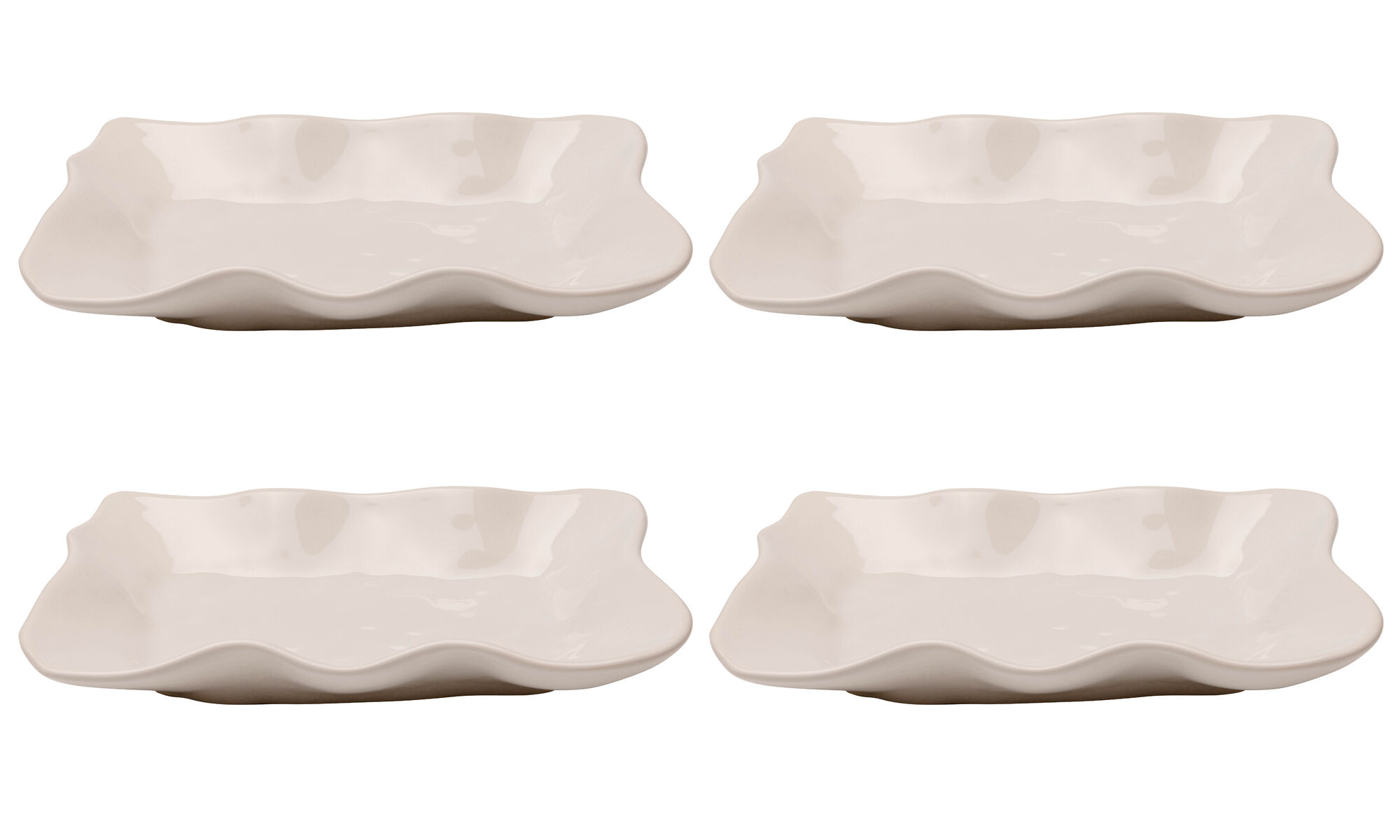 Servierplatte Organic Creme 17x26cm (4/tlg.) – Grafik-1.