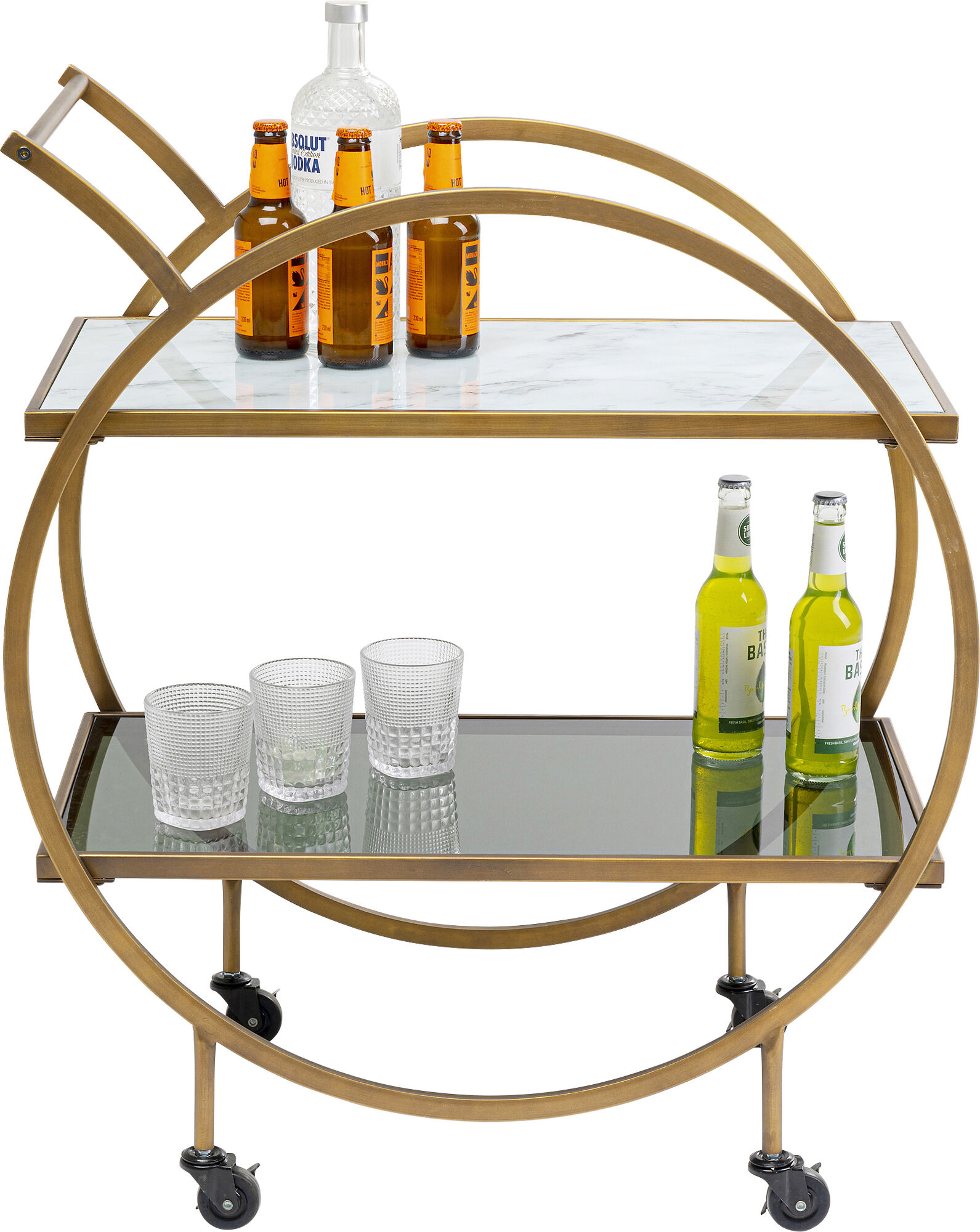 Servierwagen Loft Brass – Grafik-1.