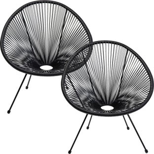 Sessel Acapulco Mono Schwarz 2/Set – Grafik-1.