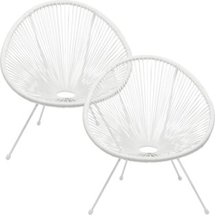 Sessel Acapulco Mono Weiß 2/Set – Grafik-1.