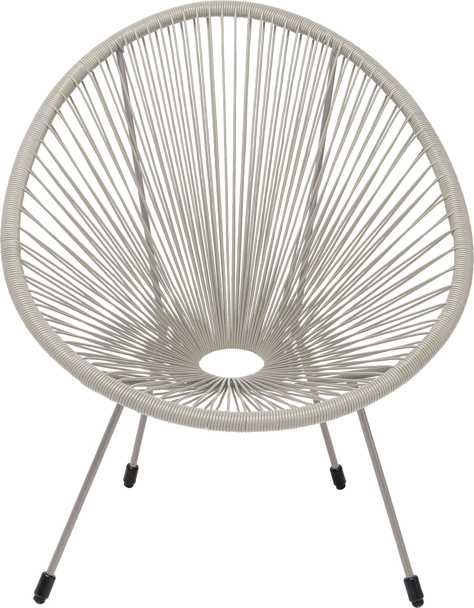 Produktbild von ᐅᐅ]Kare Design Sessel Acapulco Mono, Greige, Indoor Und Outdoor Stuhl Im Retro Design