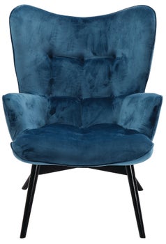 Produkt: Sessel Black Vicky Velvet Petrol.