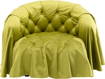 Sessel Drapes Grün - Einzelstück – Grafik-1.