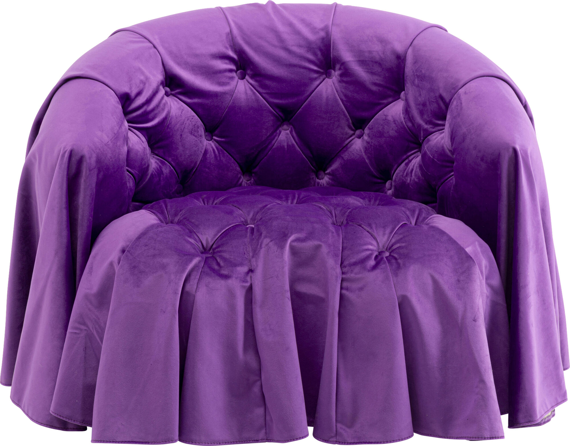 Sessel Drapes Lila - Einzelstück – Grafik-1.