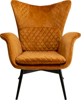 Produkt: Sessel Tudor Velvet Goldbraun.