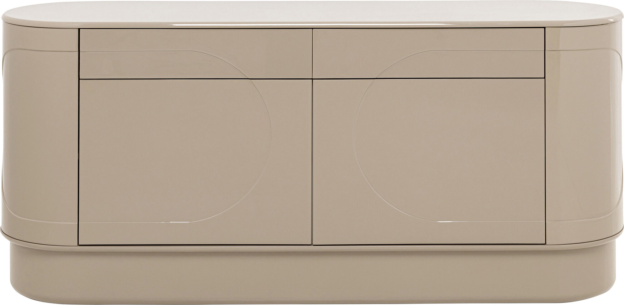 Sideboard Glossy Taupe 160x76cm – Grafik-1.