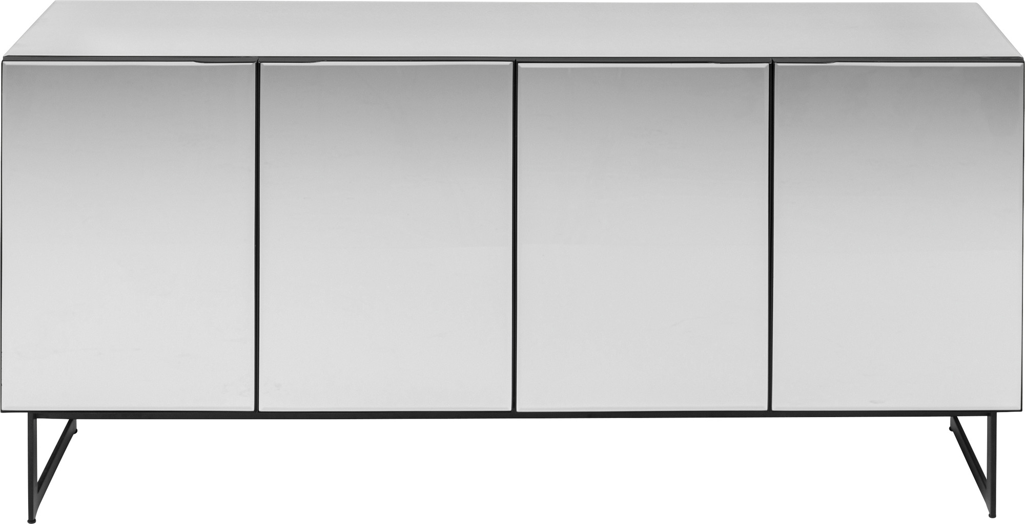 Sideboard Soran Schwarz 160x45cm
