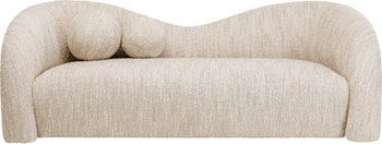Sofa 2-Sitzer Livia Melange Creme 201cm – Grafik-1.