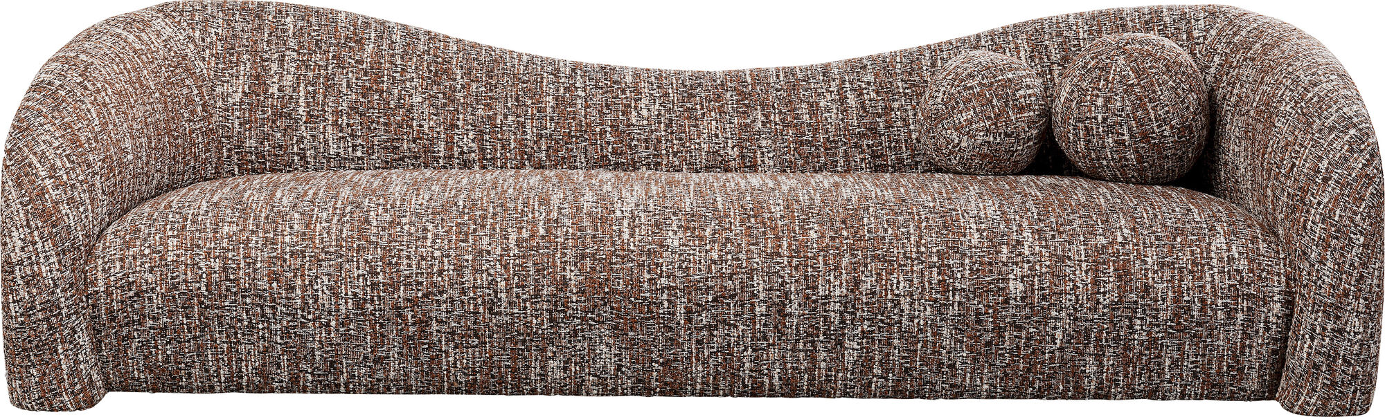 Sofa 3-Sitzer Livia Melange Braun 261cm – Grafik-1.