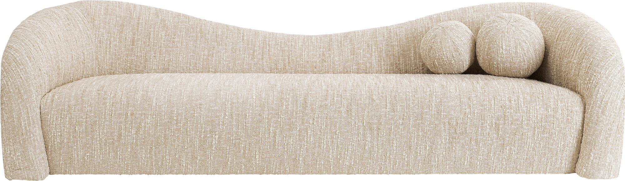 Sofa 3-Sitzer Livia Melange Creme 261cm – Grafik-1.