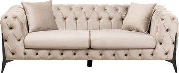 Sofa Bellissima 2-Sitzer Velvet Taupe 200cm – Grafik-1.