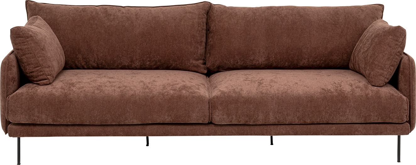 Sofa Edna 3-Sitzer Espresso 245cm