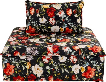 Sofa Element Portofino Flowers Schwarz - Einzelstück – Grafik-1.