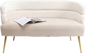 Sofa Sandwich 2-Sitzer Creme 125cm – Grafik-1.