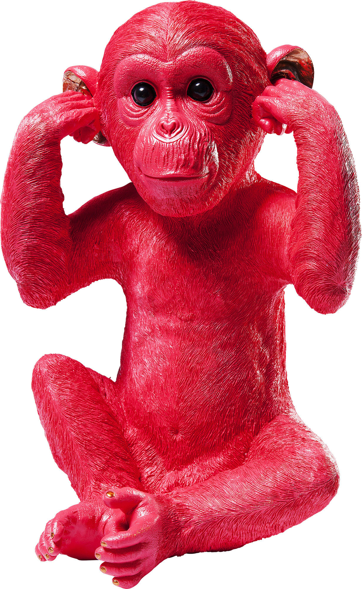 Spardose Monkey Kikazaru Rot