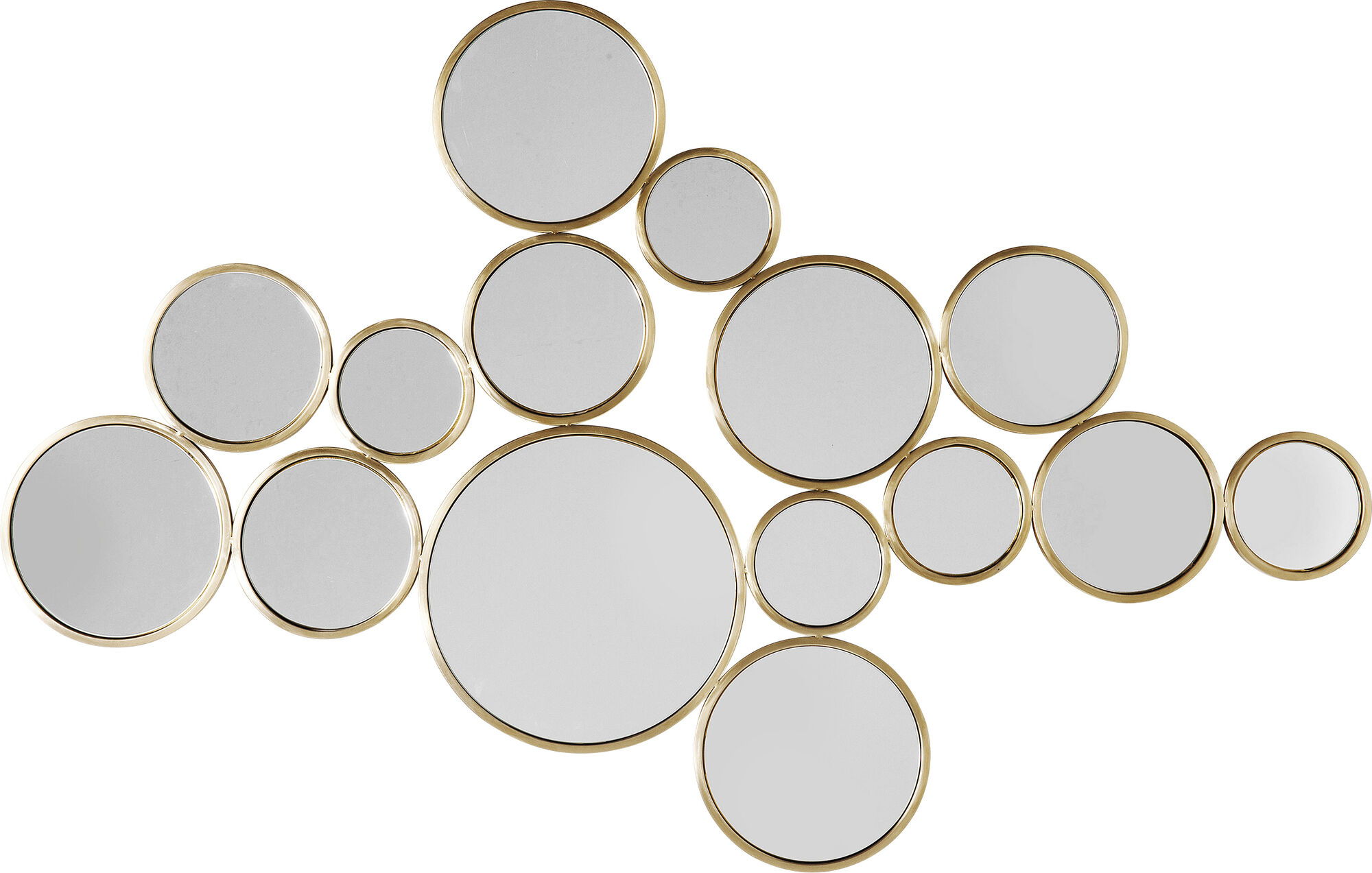 Spiegel Bubbles Brass 38x93cm – Grafik-1.