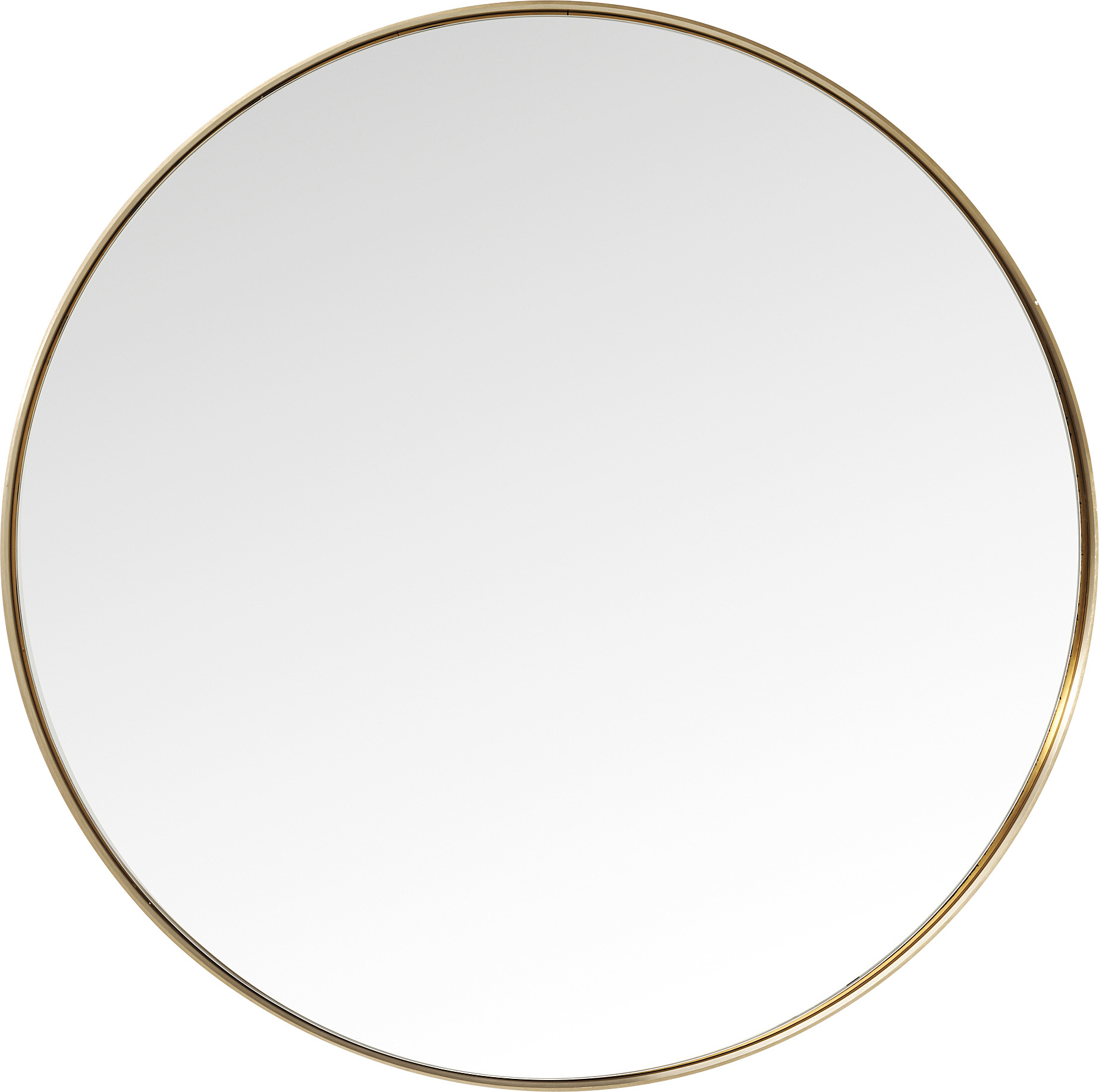 Spiegel Curve Brass Ø100