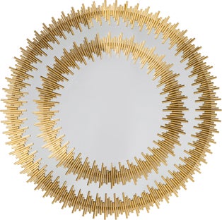 Spiegel Solare Gold Ø132cm – Grafik-1.