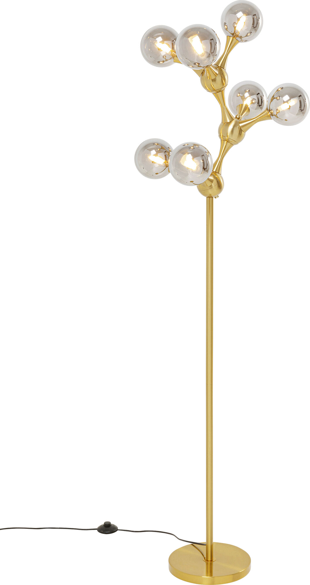 Stehleuchte Atomic Balls Brass 174cm – Grafik-1.