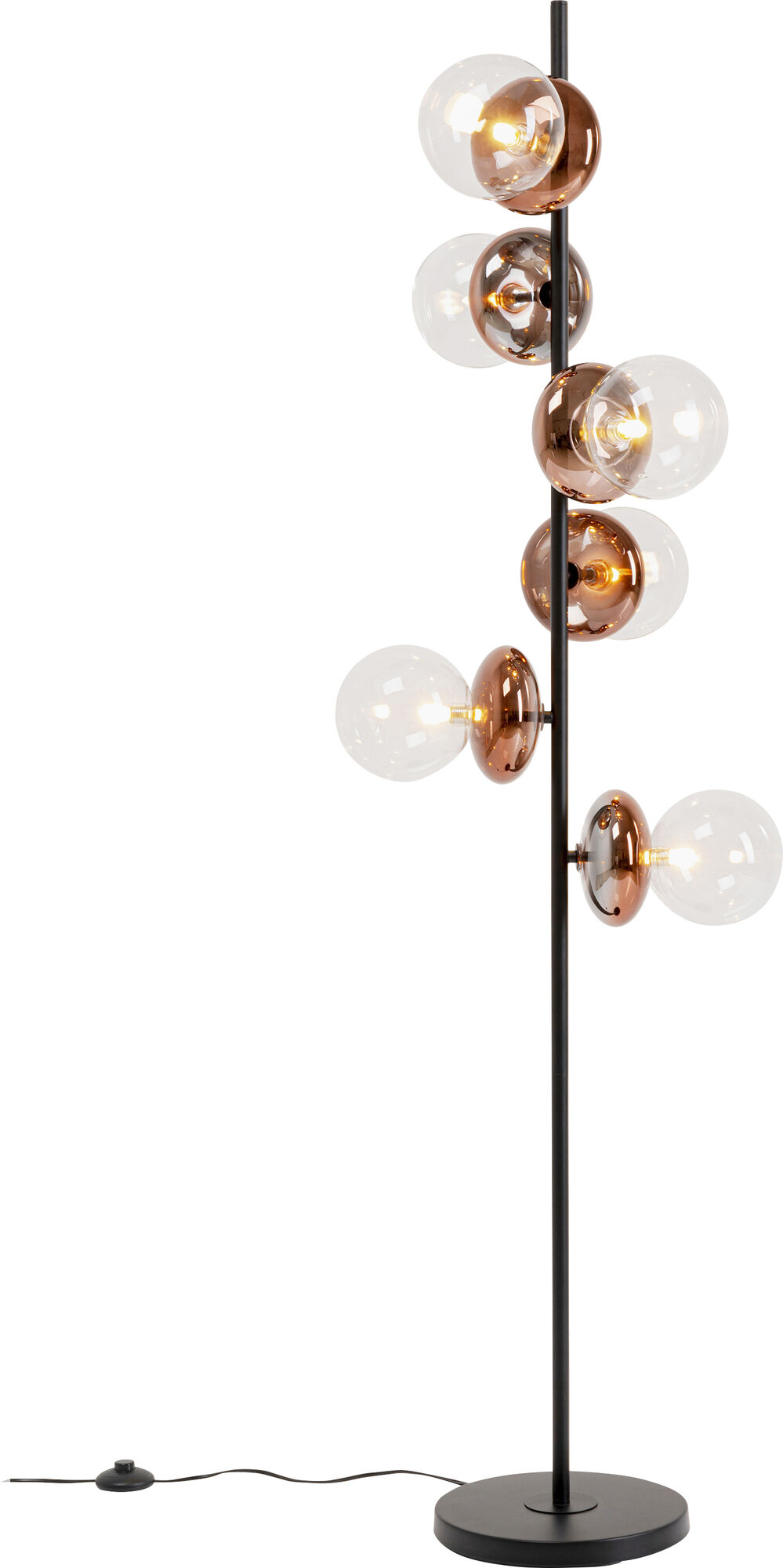 Stehleuchte Double Bubble Kupfer 165cm – Grafik-1.