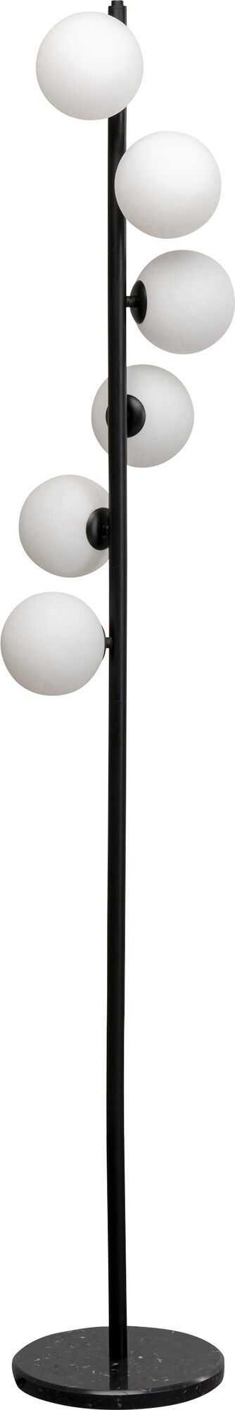 Stehleuchte Scala Balls Milky Schwarz 160cm – Grafik-1.