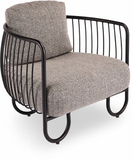 Stern Lounge-Sessel ILA Alu schwarz / Melange grau – Grafik-1.