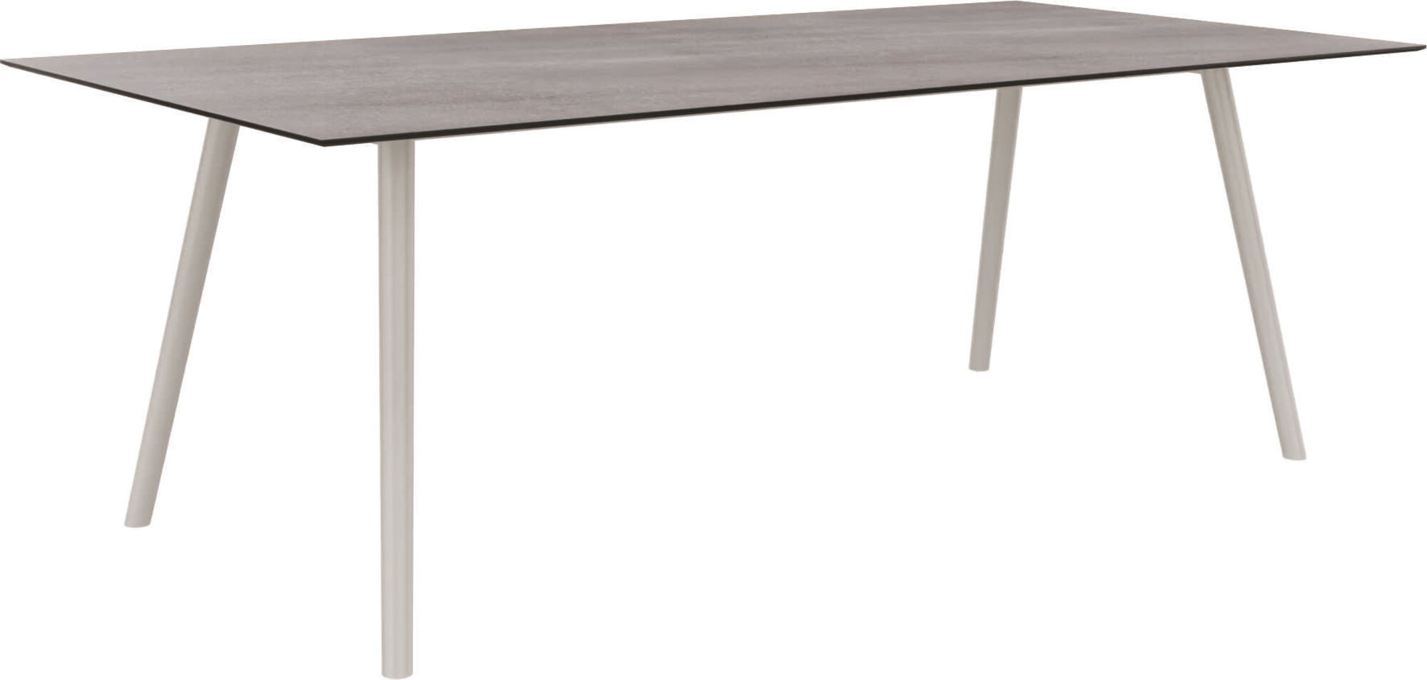 Stern Tisch Interno 220x100 cm Aluminium greige – Grafik-1.