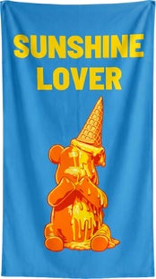 Strandtuch Icecream Bear 90x170cm blau – Grafik-1.