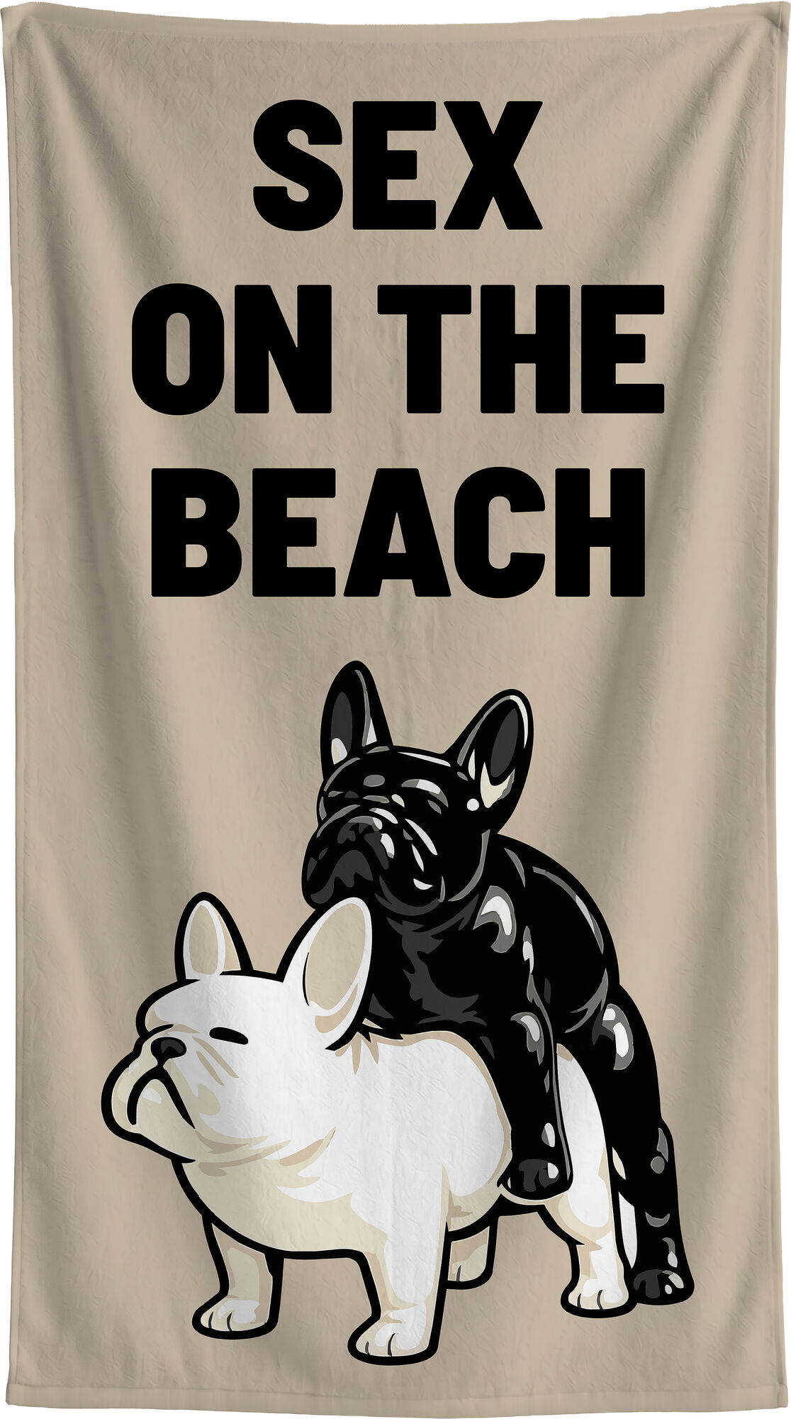 Strandtuch On The Beach 90x170cm beige – Grafik-1.
