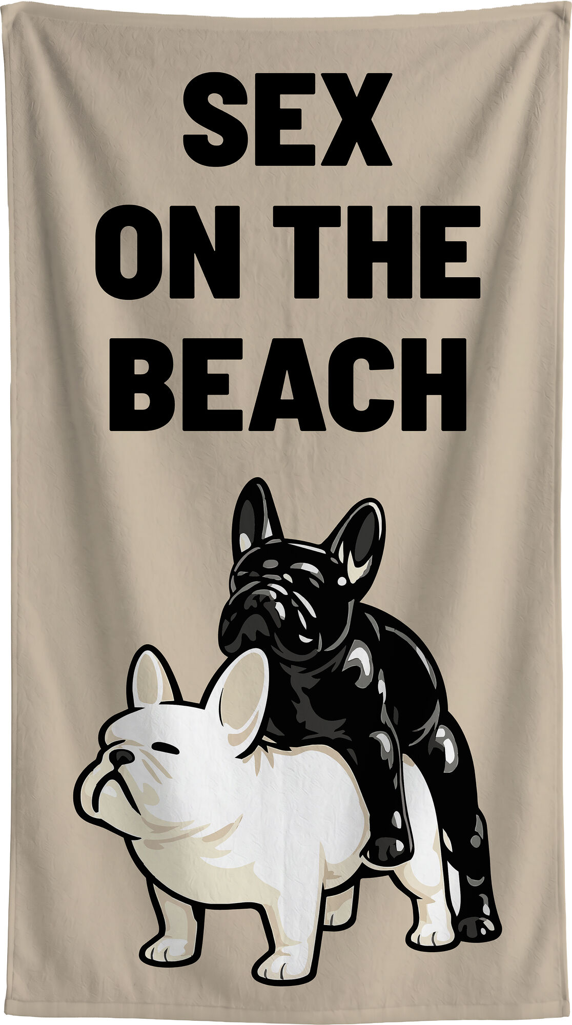 Strandtuch On The Beach 90x170cm beige – Grafik-1.